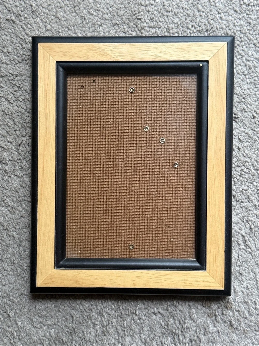 Natural Wood and Black Picture 5” x 7” Frame!